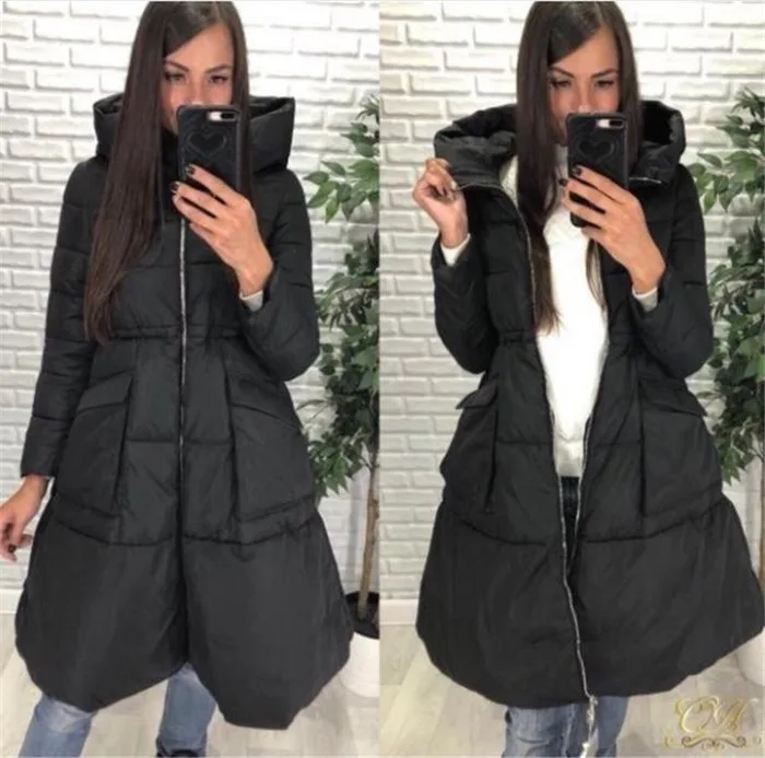 Зимние новые продукты длинное женское пальто AliExpress EBay