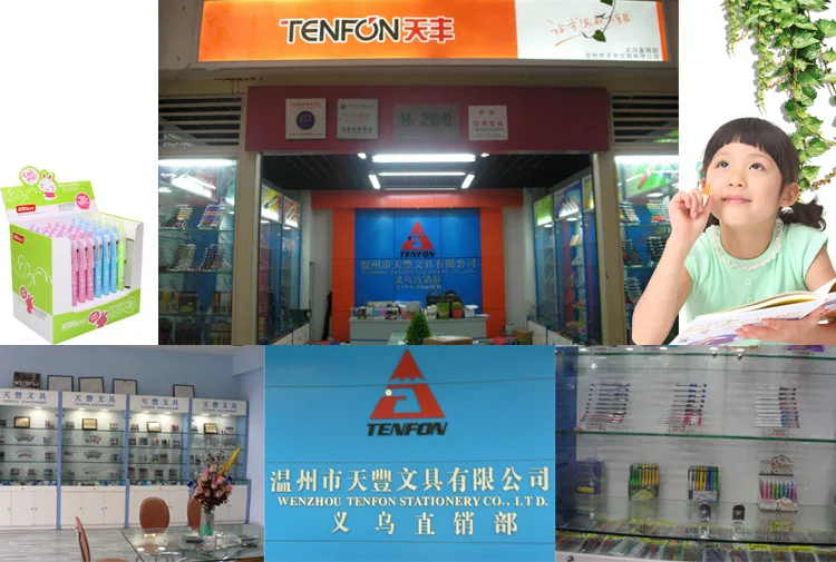 Tianfeng xiao pang bi 520 Plastic Ball-pen Office Ballpoint Pen Wholesale Beating Ballpoint Pen 24/Box
