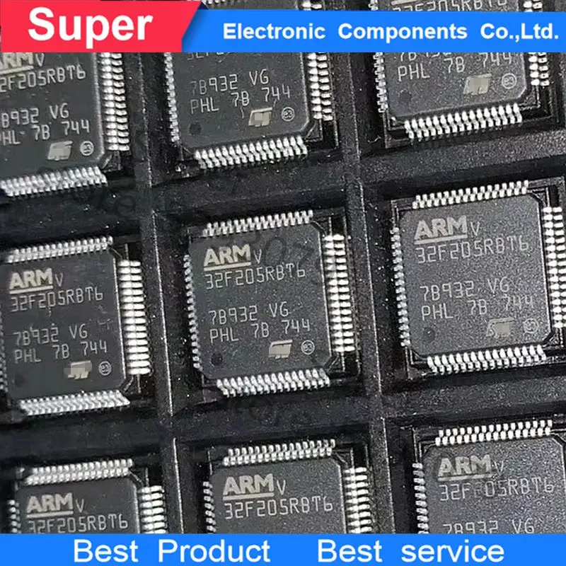 nuevo 10 unidades/lote IC STM32F205RBT6 LQFP64 транзистор