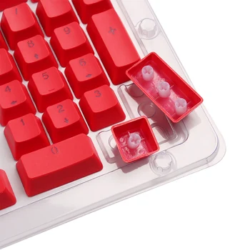 

1Set PBT Transparent Keycap For Mechanical Keyboard Dual-color Backlit Universal Multiple Color OEM Height Keyboard Accessories