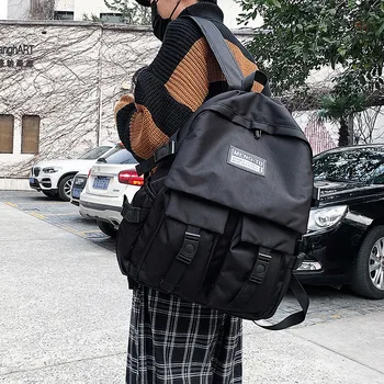 

Casual Women Backpack Large Capacity Rucksack Oxford Female Bagpack Solid Color School Bag For Teenage Girls Mochilas Male