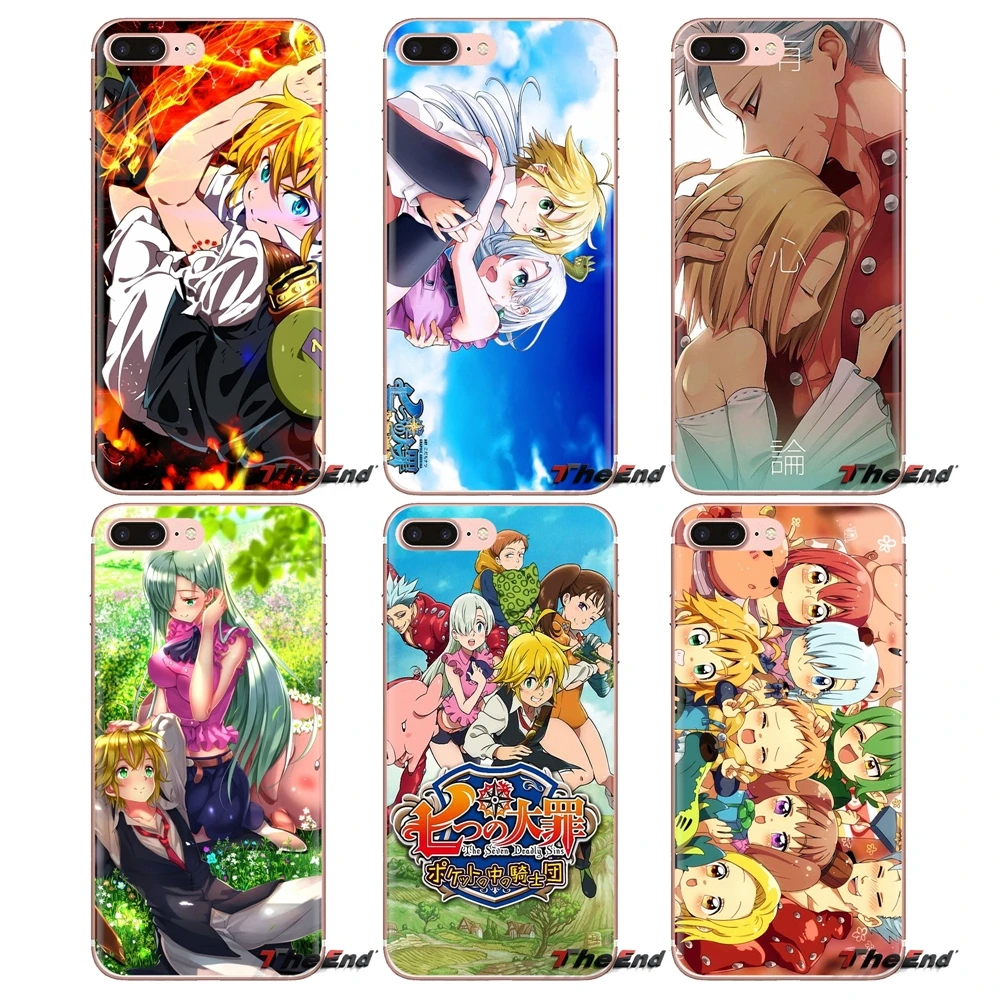 

Transparent Clear TPU Case For Huawei Mate Honor 4C 5C 5X 6X 7 7A 7C 8 9 10 8C 8X 20 Lite Pro Nanatsu no Taizai Seven Deadly Sin
