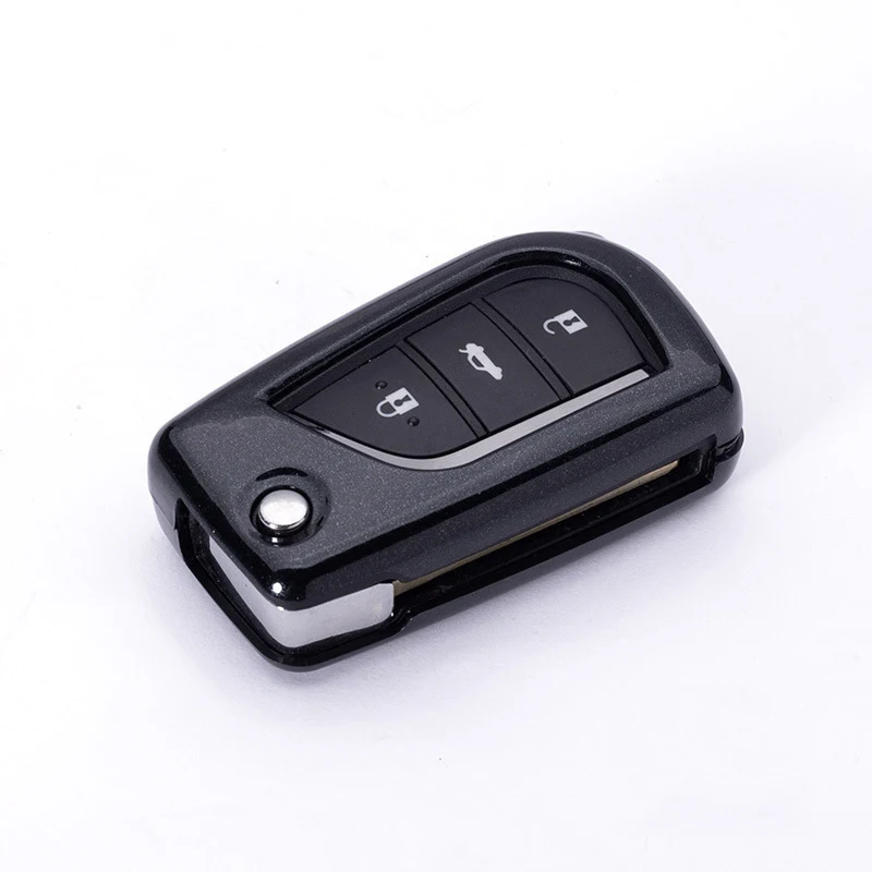 ABS автомобильный чехол для ключей с откидной крышкой для Toyota Yaris Camry Corolla Prado REIZ Crown RAV4 Auris Corolla Avensis Verso Aygo Scion TC IM 15