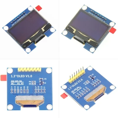 2шт 1,3 дюймов белый oled-модуль SSD1106 Привод IC совместим с SSD1306 IC 128*64 IIC/SPI интерфейс