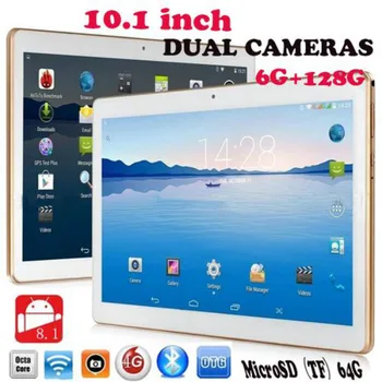 

2020 HOT Cheap 10 Inch Tablet PC Android 8.0 10 Core 6GB RAM 128GB ROM 5.0MP Bluetooth Wifi 4G LTE IPS 1280*800 Phone Tablet