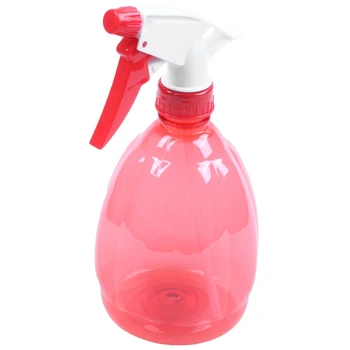 

NEW-Clear Red Plastic Trigger Spray Bottle Flower Plant Water Sprayer 500ml