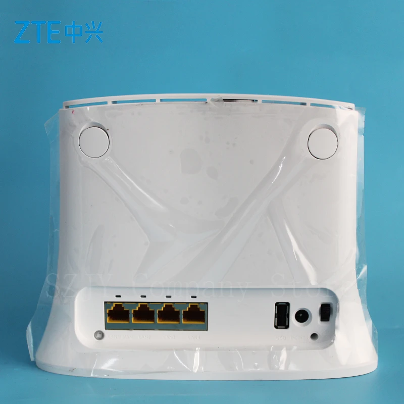 Zte разблокированный MF283u LTE/4G беспроводной Wi-Fi маршрутизатор Точка доступа-100 Мбит/с белый+ 2 шт 4G белая антенна