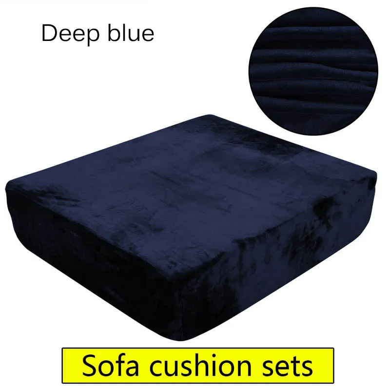 

1/2/3/4 Seat Single Seat Cushion Cover Artificial Chair Cover Home Furniture Protector Removable Armchairs Slipcover