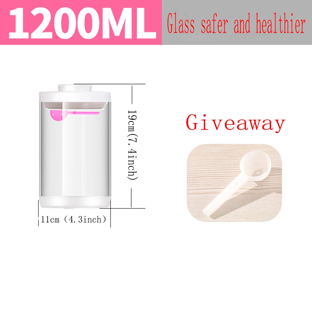 Waterproof Glass Sealed Storage Bottle Grains Nuts Tank Spice Jars Candy Storage Tea Box Kitchen Sorting Food Storage Cans D25