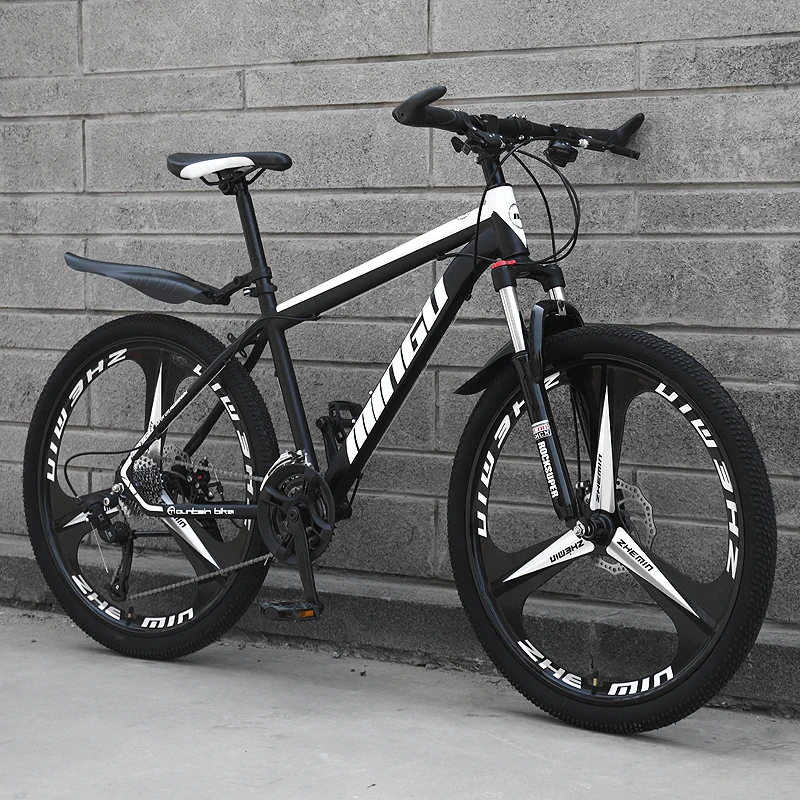Mountain Bike Shifting Three-knife Wheel Off-road Double Disc Brakes Oil Brake Shock Absorber Road Racing Student Adult