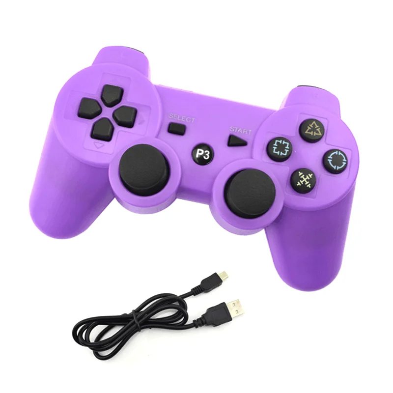 Данные лягушка для sony Playstation3 для PS3 контроллер беспроводной Bluetooth геймпад джойстик для Mando PS3/геймпады для ПК контроллер - Цвет: purple