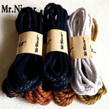 Mr. Niscar/5 пар, Круглый хлопковый, вощеный шнурок Пейсли, водонепроницаемые Вощеные шнурки для обуви, шнурки для обуви, шнурки для обуви