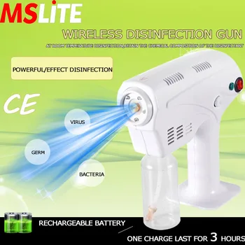 

novedades 2020 cordless disinfection gun sprayer mist fog machine sanitizer machine fog portable