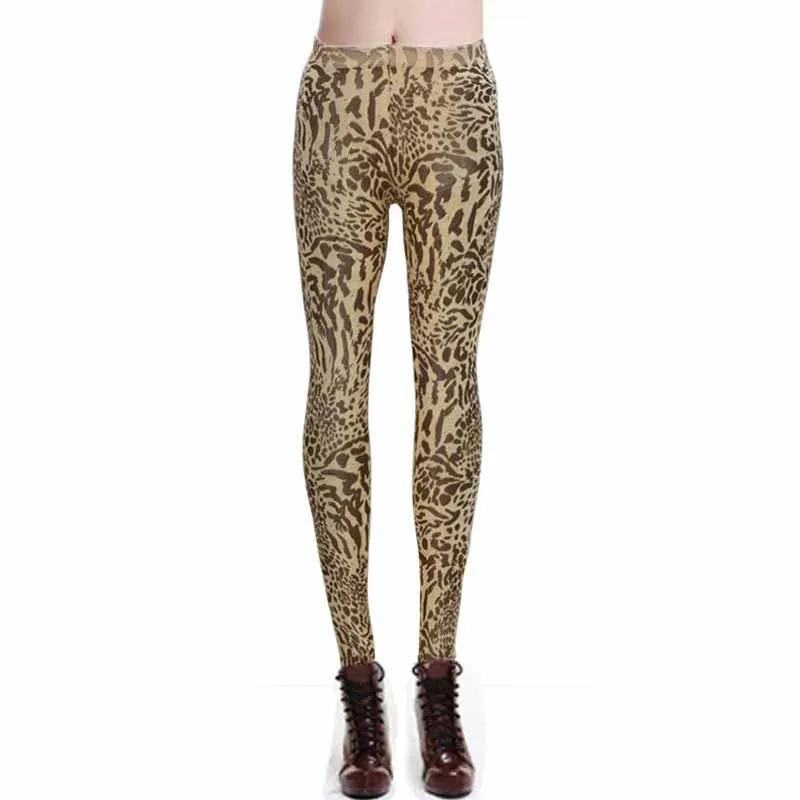 Ladies Work Out Spandex Leopard Leggings Women High Waist Printed Legging Fitness Leggins Sexy Workout Pants Winter 2019 | Женская