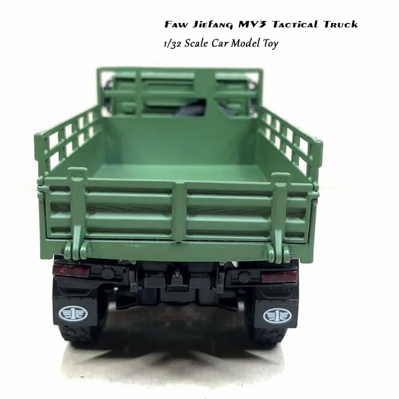 JACKIEKIM 1/36 масштаб военная модель игрушки Faw Jiefang Mv3 Тактический грузовик звук и свет автомобиль из литого металла модель игрушки для подарка/детей