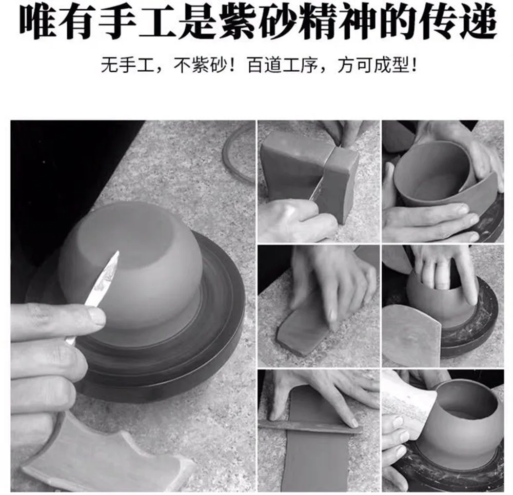 Yixing Clay Teapot Masters Entirely Handmade chu han dynasty feng yunzi Clay Tea Set Raw Ore Purple Clay 500cc square pot Large
