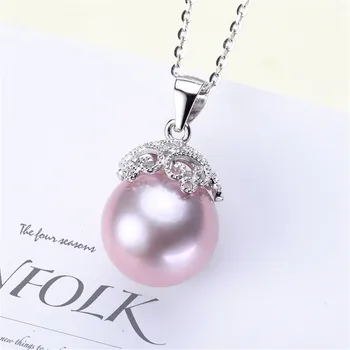 

S925 Sterling Silver Material Pendant Clasp Pearl Pinch Clip Bail Pendant Connectors Bail Beads Jewelry Findings Accessories