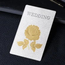 Заказной серебряный металлический карточный металл с лазерной гравировкой карточный Дырокол 100 шт./лот