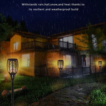 

LED Solar Flame Light Lamp Flickering Waterproof Garden Decoration Landscape Lawn Lamp Path Lighting Torch Outdoor Spotlight