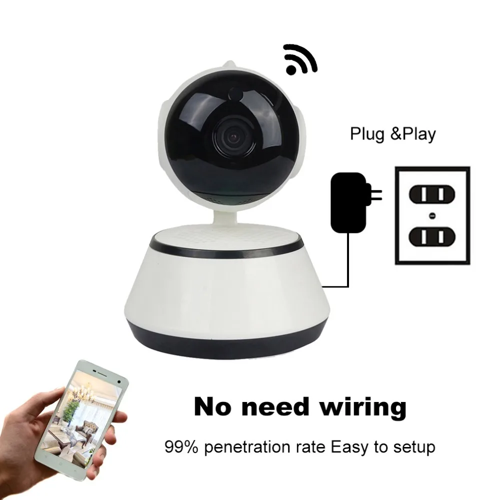  LESHP Baby Monitor Mini Macchina Fotografica del IP 720P HD 3.6 millimetri Senza Fili di Smart WiFi