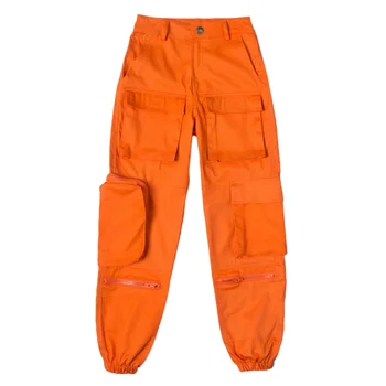 

Vintage ladies black cargo pants women pockets loose pants joggers baggy trousers women korean streetwear Dropshipping