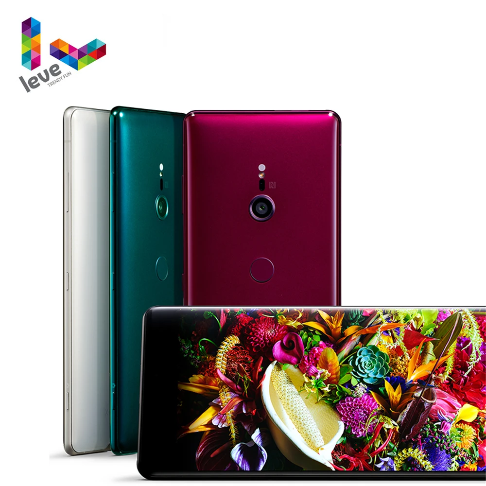 잠금 해제 소니 엑스페리아 XZ3 H9493 H9436 2SIM 휴대폰, 6.0 인치 4GB 및 6GB RAM 64GB ROM, 옥타 코어 19MP NFC 4G LTE 안드로이드 스마트폰