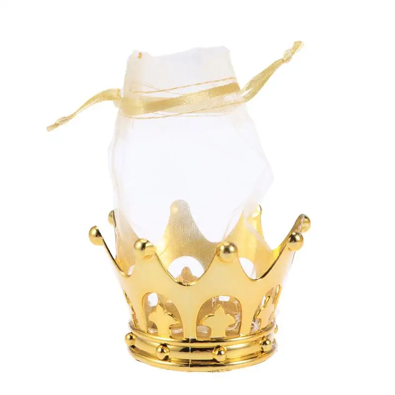 12pcs Golden Crown Chocolate Treats Bags Candy Holders Containers Table Decor for Wedding Baby Shower | Дом и сад