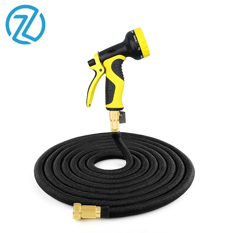 

2019 Europe And America Hot Sales New Style Household Garden Irrigation Three Times Telescopic Pipe Copper High Pressure Car Was