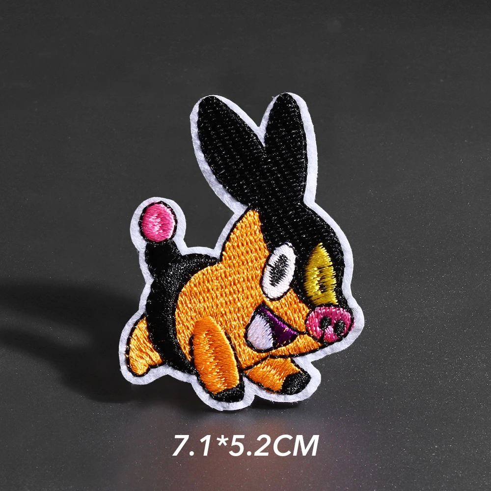 N3-BT4622 Totoro Panda патчи для одежды клеящиеся утюгом украшения шитья аппликация милый лиса вышивка на ткани значок DIY аксессуары для одежды - Цвет: N3-BT4622