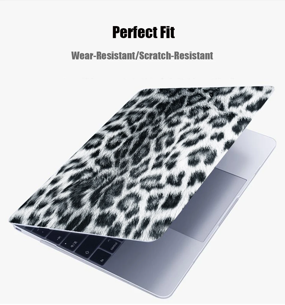 Чехол Sanmubaba для Macbook Air Pro retina 11, 12, 13, 15 дюймов, чехол с принтом кожи животных для Pro 13,3 15,4, сенсорная панель для ноутбука