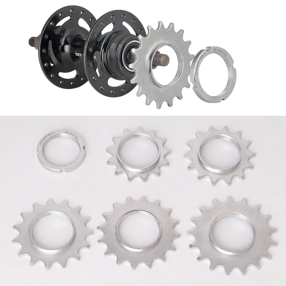 Bicycle Sprocket Fixed Gear Speed Cog Lock Ring 13T/14T/18T Track Bike
