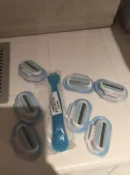 Cuchillas de afeitar de seguridad para mujer, femenino de 3 capas afilador, cabeza de maquinilla de afeitar adecuada para coche facial Venuse, 8 Uds.