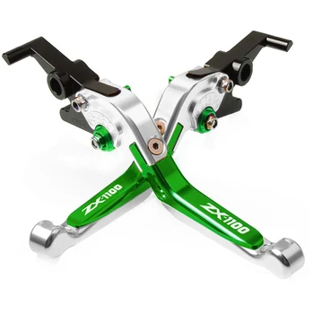 

Motorcycle Clutch Brake Lever Aluminum Extendable Adjustable Foldable Levers For Kawasaki ZX1100 ZX 1100 1990 1991-2013 ZX1100