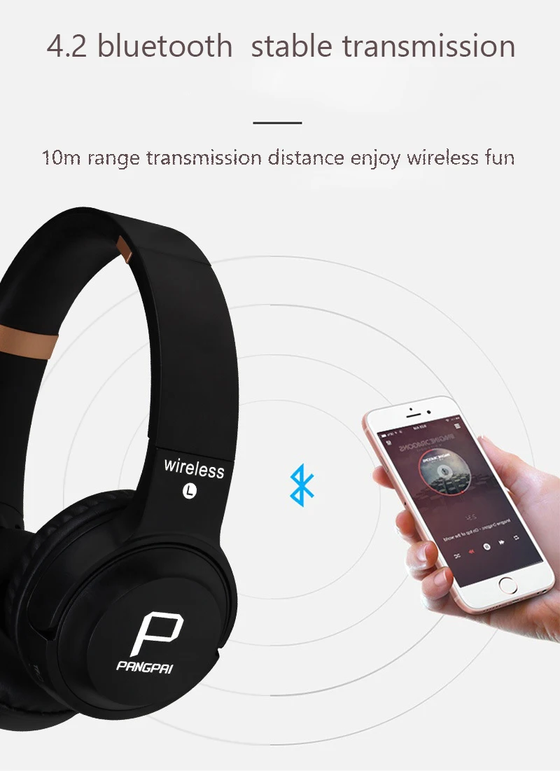 Беспроводные Bluetooth наушники гарнитура для телефона с микрофоном наушники с шумоподавлением шлем Аудио Поддержка TF карта