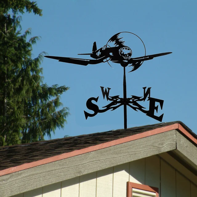 Tetők Retro Kerti Időjárás Lapát Vasúti Lapáttető Tetőkészlet Weathervane Parasztház Kupolák Dekorációhoz Kültéri Tető Dekoráció - Image 5