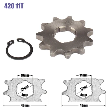 

420 11T 17mm 20mm Front Engine Sprocket For Orion Taotao SSR SDG Dirt Pit Bike ATV Quad Motor Moped Buggy Scooter Motorcycle