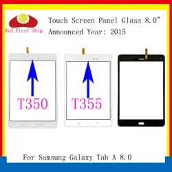 10 шт./лот для Samsung Galaxy Tab A 8,0 T350 T355 сенсорный экран дигитайзер панель Стекло Объектив SM-T355 ЖК-дисплей передний датчик Замена