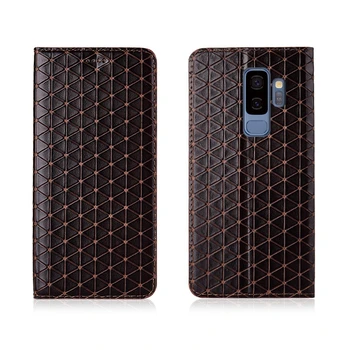 

Gneuine leather flip phone case for Samsung Galaxy S9 Plus/Samsung Galaxy S9 phone sleeve case stand cover card slot holder capa