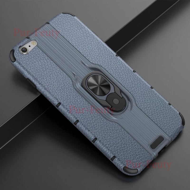 Чехол для Apple iPhone 6 Plus силиконовый бампер роскошный Броня Мягкий противоударный Магнитный чехол для iPhone 6S Plus - Цвет: Серый
