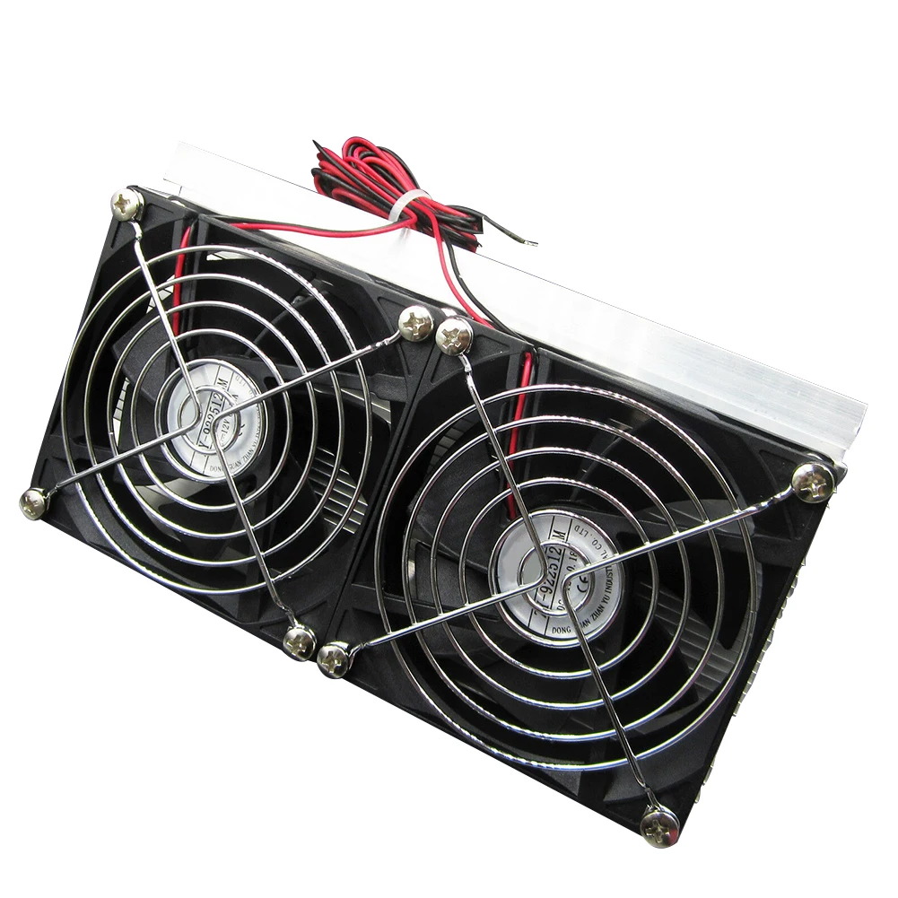 

Module Metal Cold Conduction Cooling System Kit Thermoelectric Peltier Refrigeration Semiconductor Home Double Fan Radiator DIY