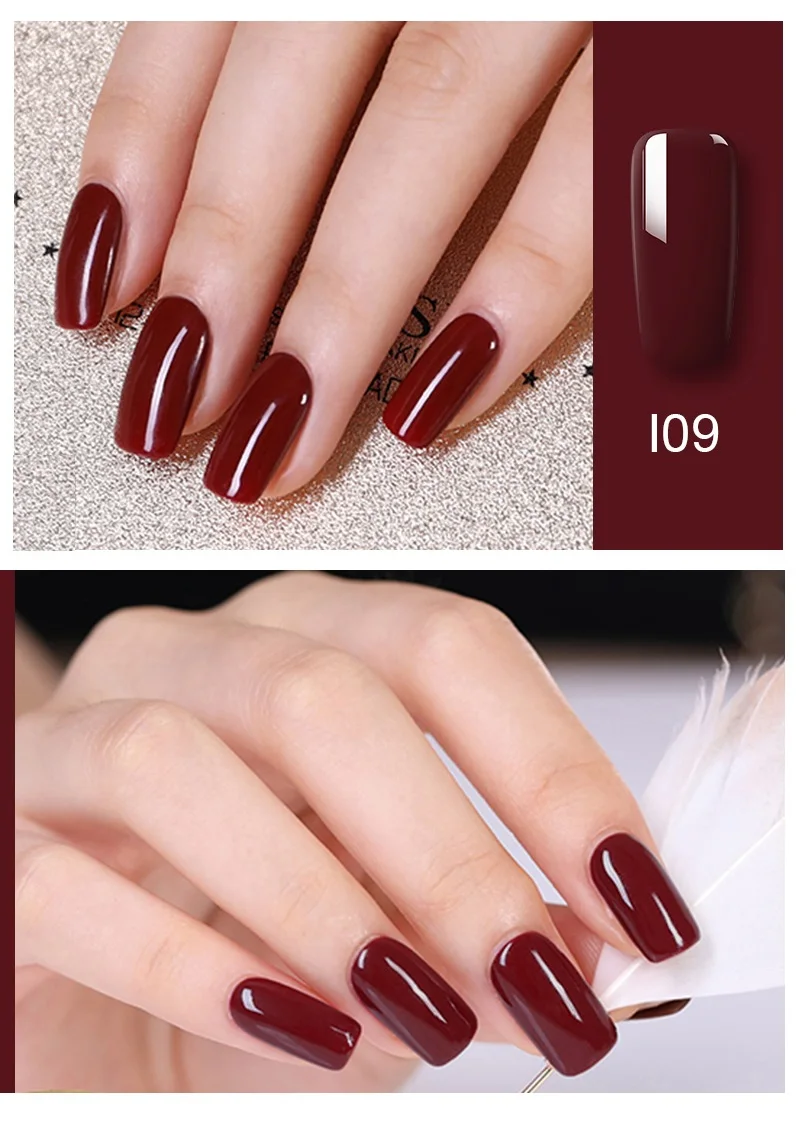 MAD DOLL, 8 мл, Гель-лак для ногтей, серый, красный, смешанные цвета, один отмачиваемый УФ-Гель-лак, Полупостоянный гель для дизайна ногтей