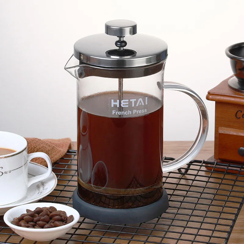 

350ML/600ML Glass French Press Pot Filter Cafetiere Tea Coffee Maker Manual French Presses Pot Coffee Maker Coffee Tool