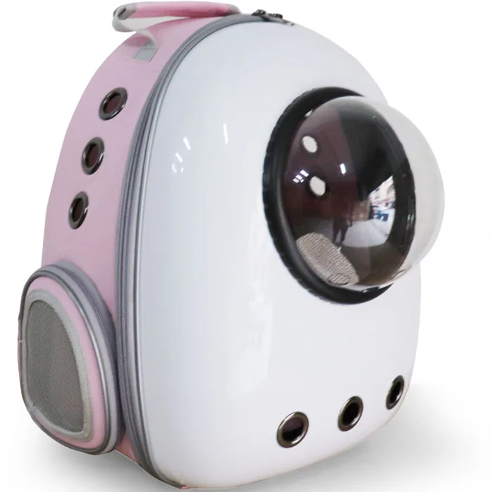 White Pink Back Высокое качество оптом водонепроницаемый открытый пузырь астронавт дышащая капсула сумка-переноска маленькая сумка для кошек для собак Перевозчик - Цвет: White Pink Back