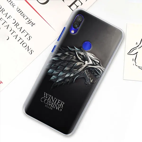 01 «Игры престолов» чехол для Xiaomi mi A3 A1 A2 8 Lite 9T CC9E Играть Red mi K20 Pro 7A Note 7 фотоаппаратов моментальной печати 7S жесткий прозрачный чехол Capa - Цвет: 01