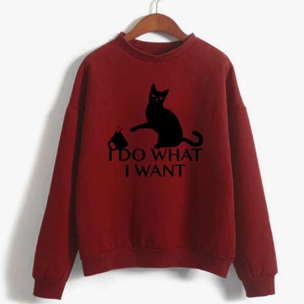 Loose PulloveráSweatshirts Autumn Winter Fashion Winter Printing High Collar Long Sleeve Plus Sweatshirt Pullover Tops Casual