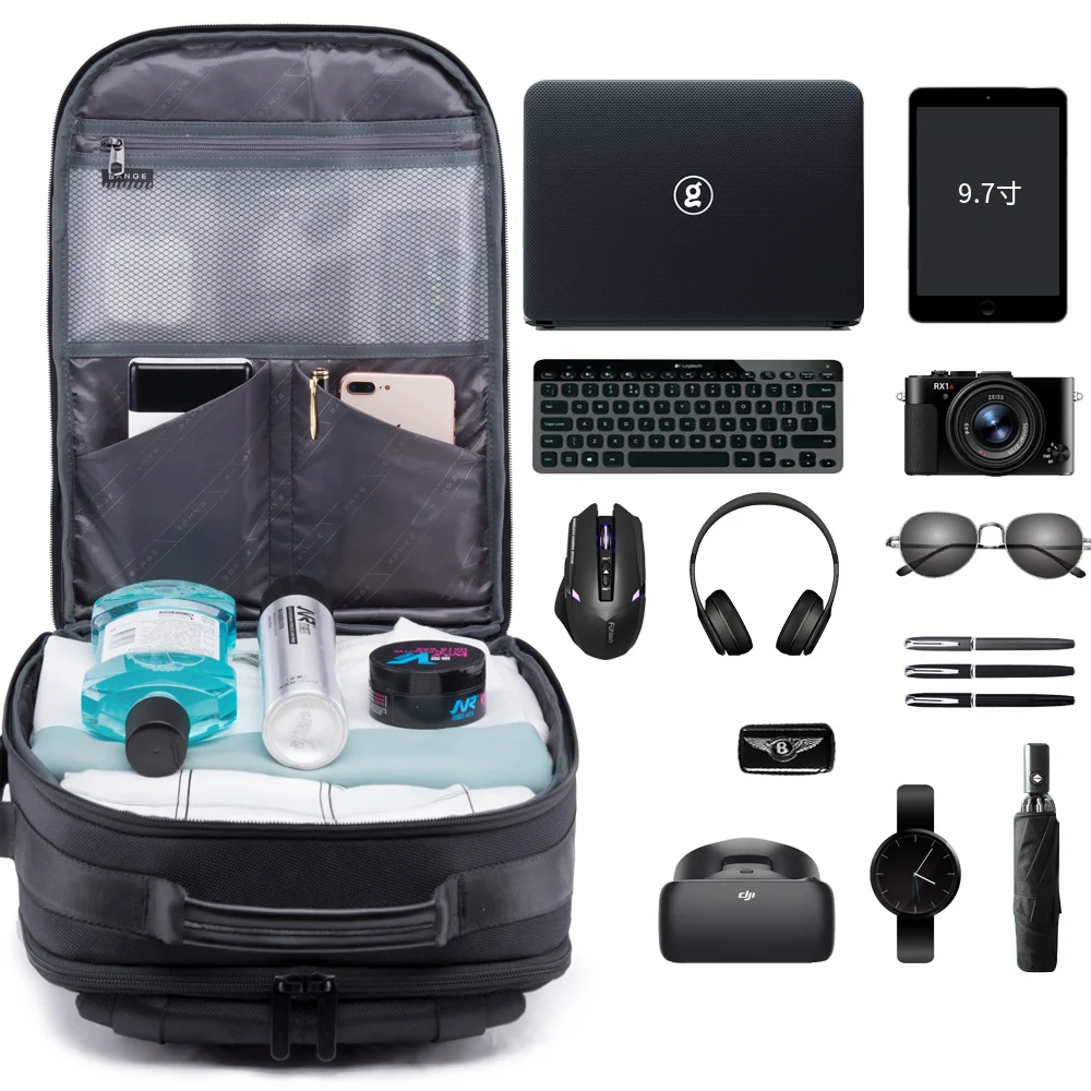 Bange 15,6 ''рюкзак для ноутбука Внешний USB зарядка Компьютерные рюкзаки Противоугонный водонепроницаемый рюкзак для путешествий для мужчин и женщин