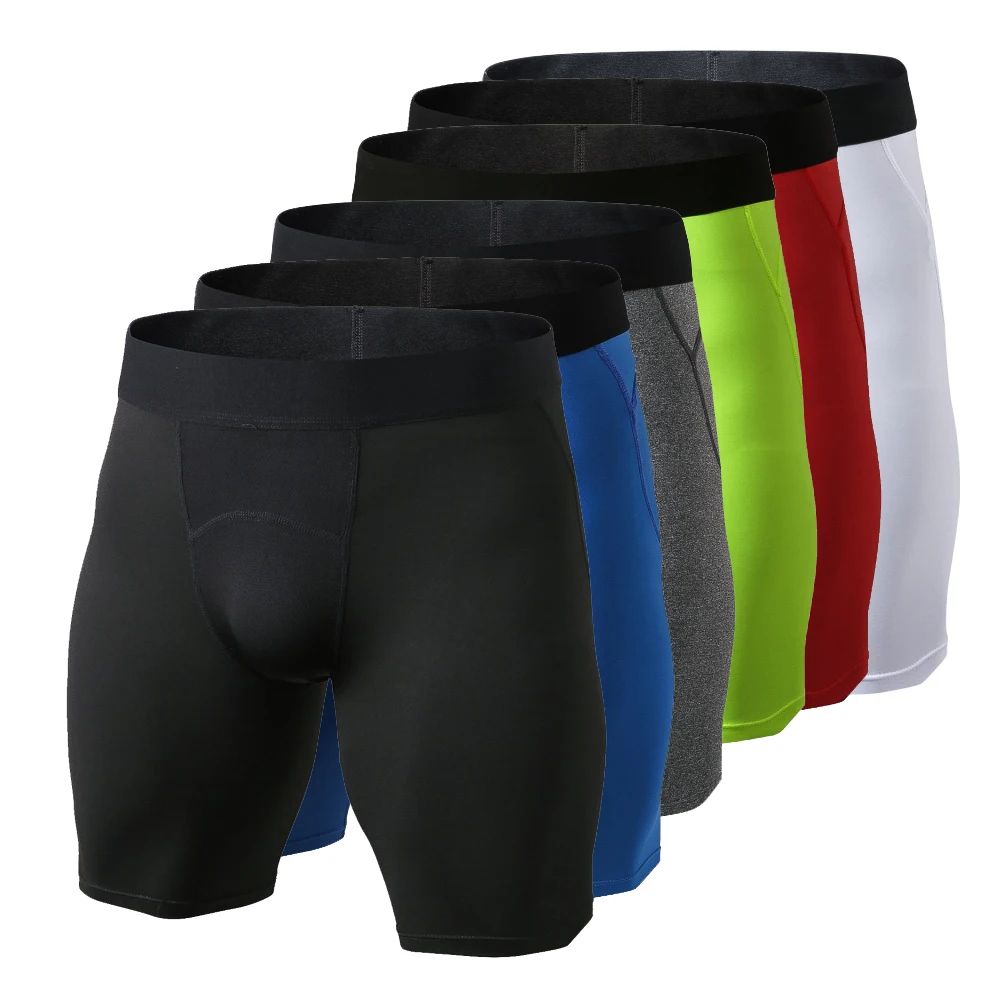 

NEW Long Boxers Men Underwear High Elastic Men's Casual Sportswear Boxer Underpants Fitness PRO Short Pants Bodysuit