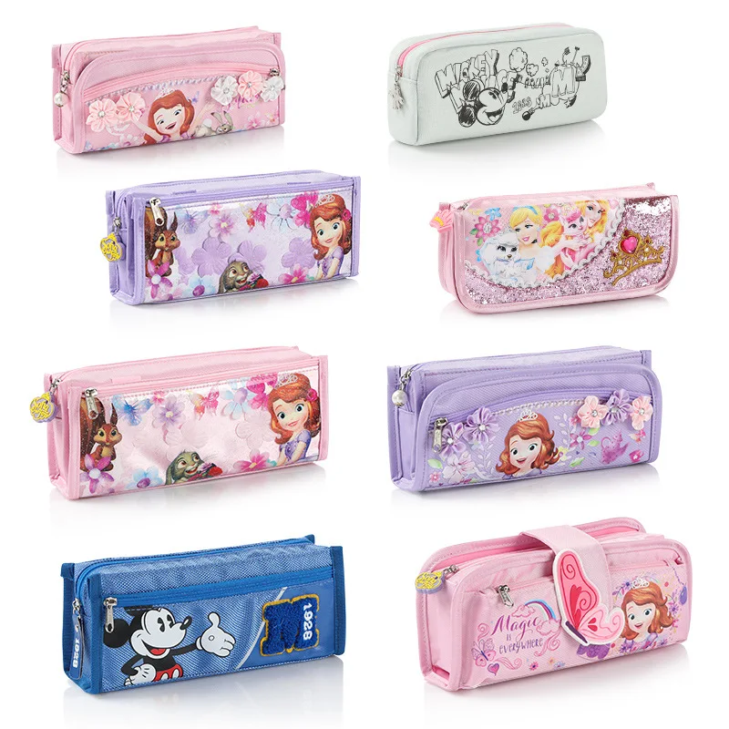 Disney Аниме Фигурки игрушки Микки принцесса София мультфильм экшн сумка Холст