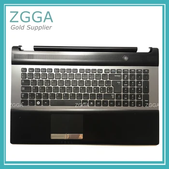 

New Laptop Palmrest US Keyboard with Touchpad for Samsung RC730 RC728 17.3" Notebook Upper Case C Cover KB Bezel Big Enter
