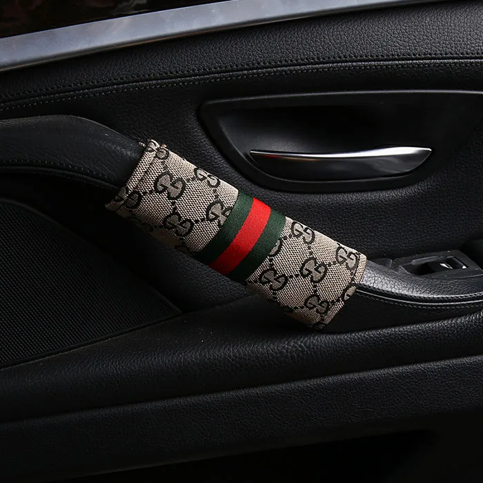 4 шт. автомобильные дверные ручки крышки 6,5 см ширина авто аксессуары для интерьера - Название цвета: Coffee